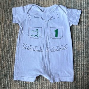 Augusta National Masters caddie golf baby onesie